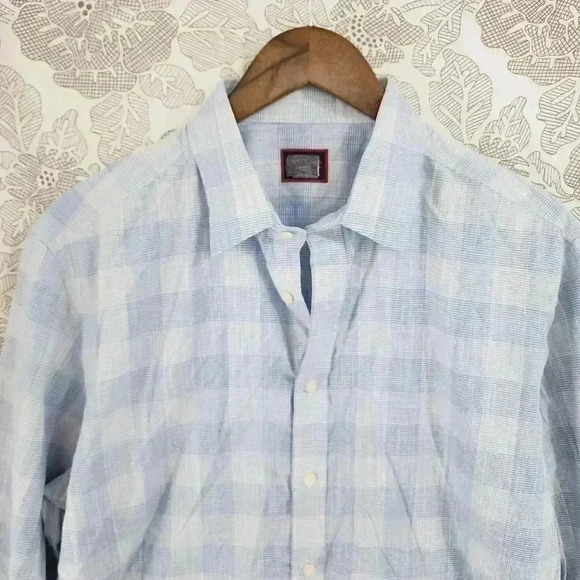 UNTUCKit Button down Long sleeve Dress Shirt Checkered Men's L 3202 - Picture 3 of 7